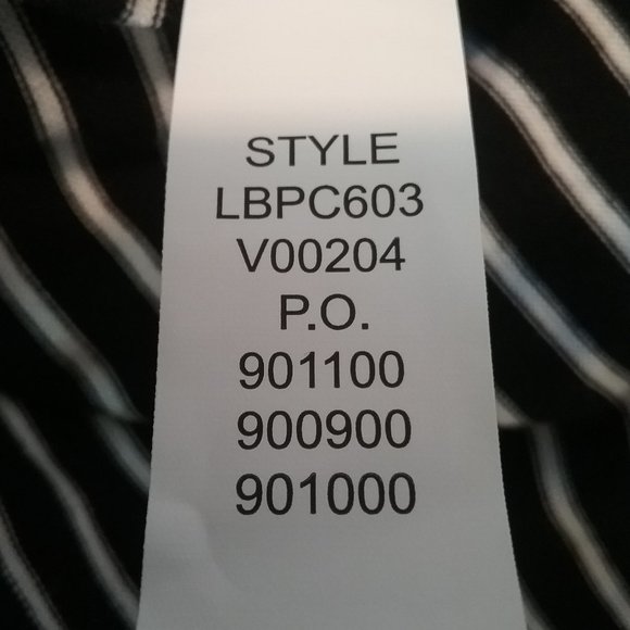 Lucky Brand Top Boho Black & White Striped New! XS - Picture 16 of 16